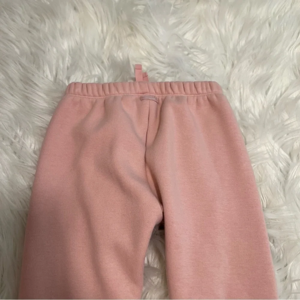 Baby Gap Girls Size 18-24 Months Sweatpants Light Pink Fleece Lined Drawstring